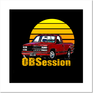 OBS Obsession Chevy C/K trucks General Motors 1988 and 1998 pickup trucks, heavy-duty trucks square body Old body style Posters and Art